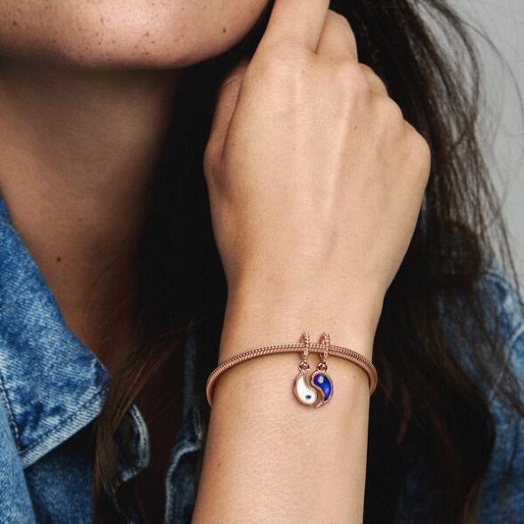 Splittable Yin Yang Sparkling Dangle Charm Pandora Australia