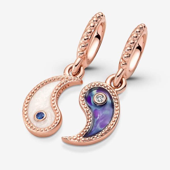 Splittable Yin Yang Sparkling Dangle Charm Pandora Australia