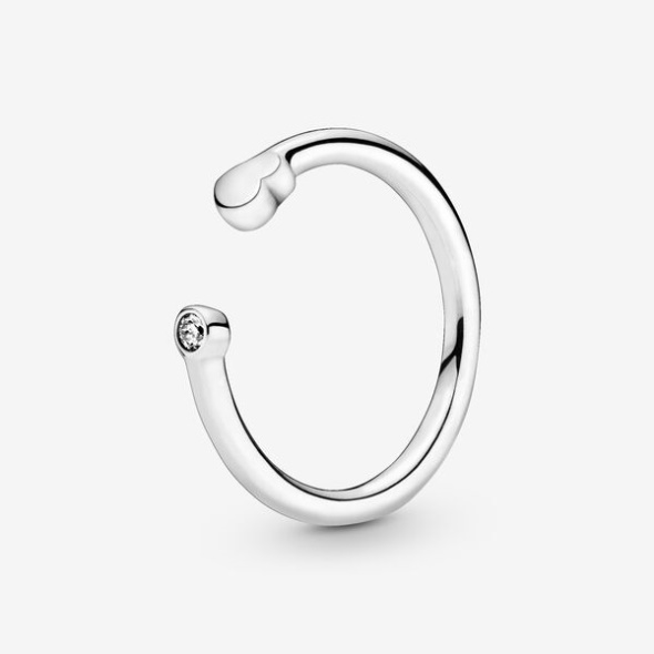 Polished Heart Open Ring-Final Sale Pandora Australia