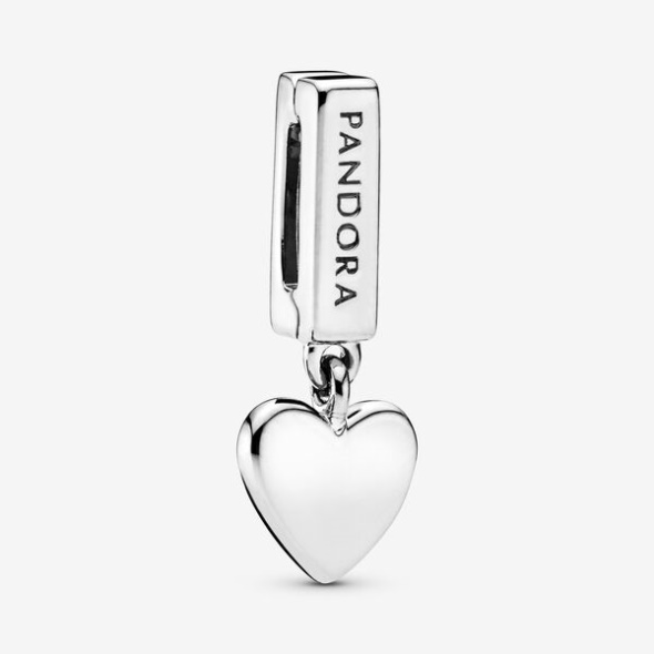 Heart Dangle Clip Charm Pandora Australia Sterling Silver