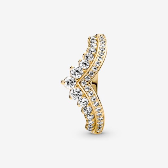 Pandora Australia Timeless Wish Tiara Ring Gold Plated