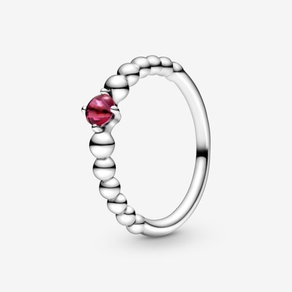 July Blazing Red Beaded Ring Pandora Australia