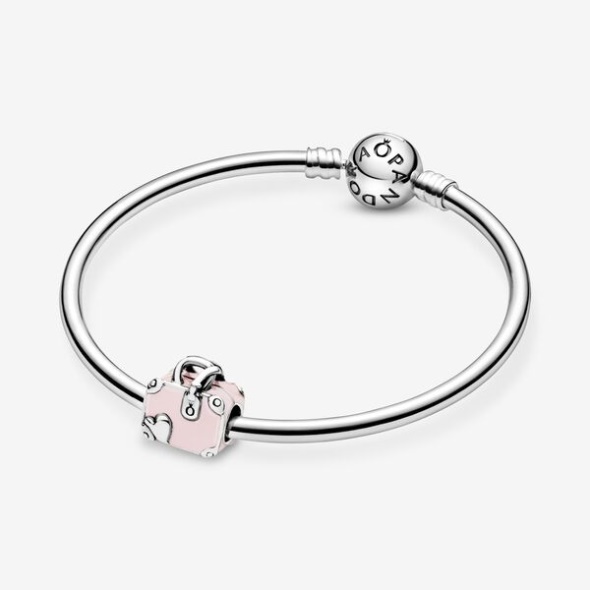 Pink Travel Bag Charm Pandora Australia