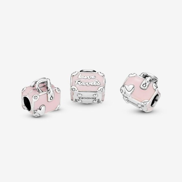 Pink Travel Bag Charm Pandora Australia