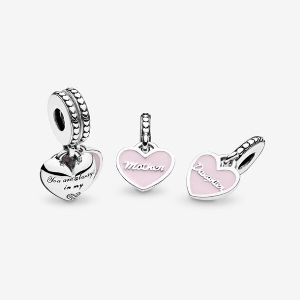 Mother Daughter Hearts Dangle Charm Pandora Australia