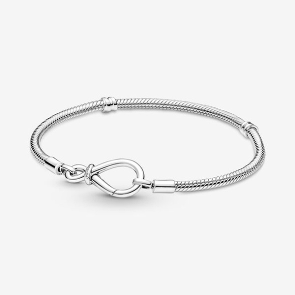 Pandora Australia Moments Infinity Knot Snake Chain Bracelet