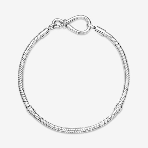 Pandora Australia Moments Infinity Knot Snake Chain Bracelet