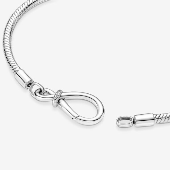 Pandora Australia Moments Infinity Knot Snake Chain Bracelet
