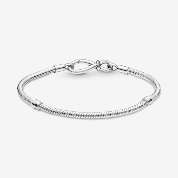 Pandora Australia Moments Infinity Knot Snake Chain Bracelet