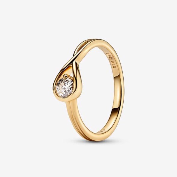 Pandora Australia Brilliance Lab-Created 0.25 Ct Tw Diamond Ring Gold