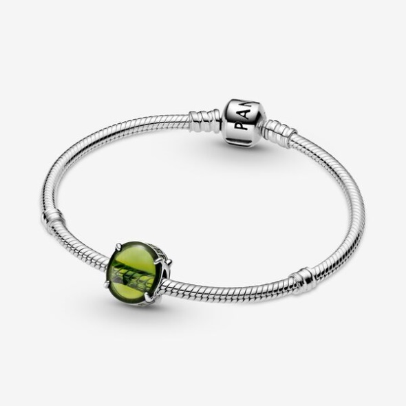 Green Oval Cabochon Charm-Final Sale Pandora Australia