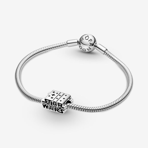 Star Wars Silver 3D Logo Charm-Final Sale Pandora Australia