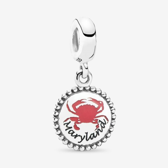Maryland Crab Dangle Charm Mixed Enamel Pandora Australia
