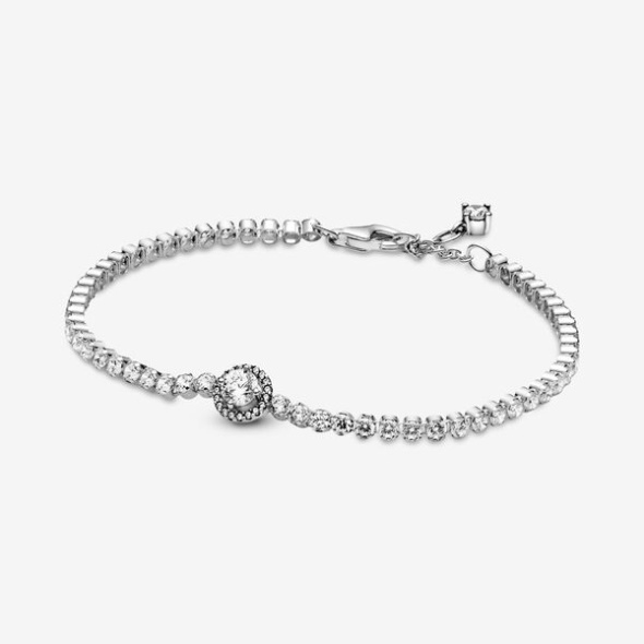 Sparkling Halo Tennis Bracelet Pandora Australia