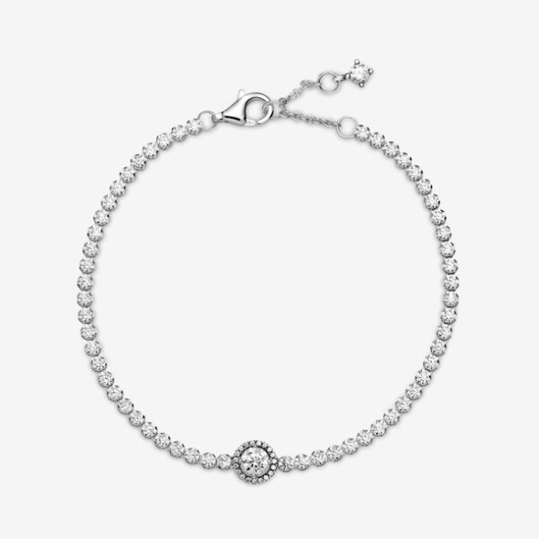 Sparkling Halo Tennis Bracelet Pandora Australia