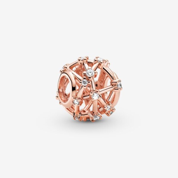 Openwork Star Constellations Charm Pandora Australia Rose Gold Plated