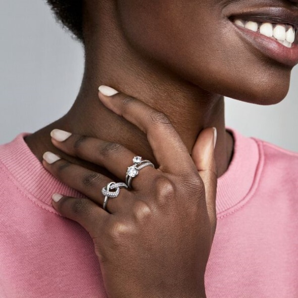 Clear Heart Solitaire Ring Pandora Australia