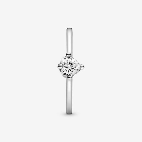 Clear Heart Solitaire Ring Pandora Australia