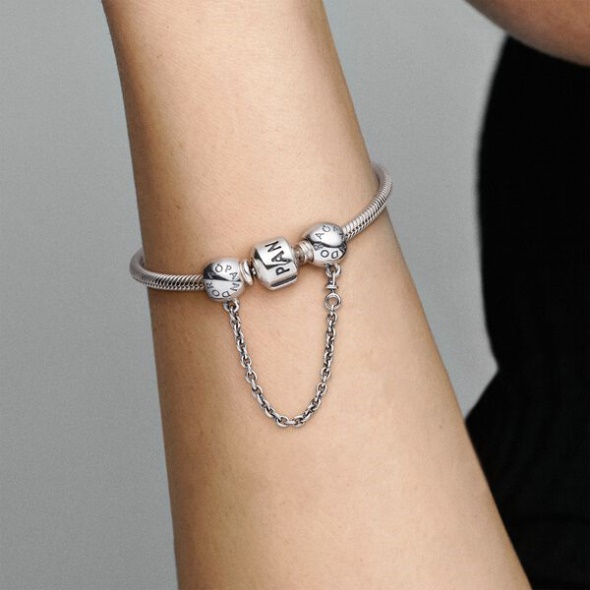 Pandora Australia Logo Safety Chain Charm