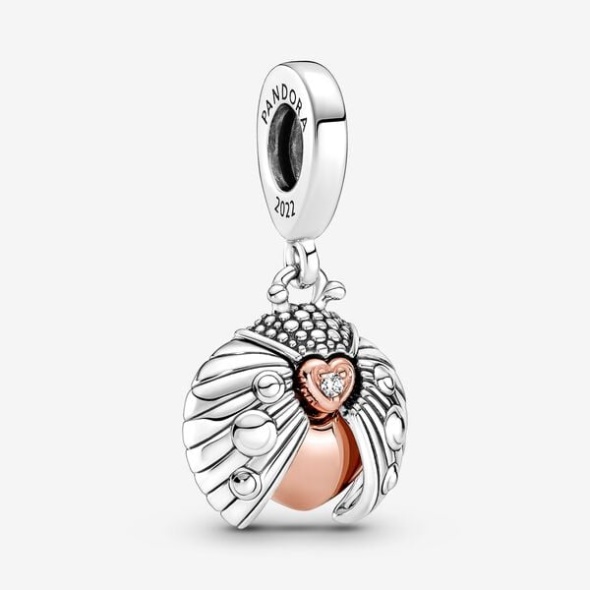 Pandora Australia Club 2022 Ladybird Heart Dangle Charm