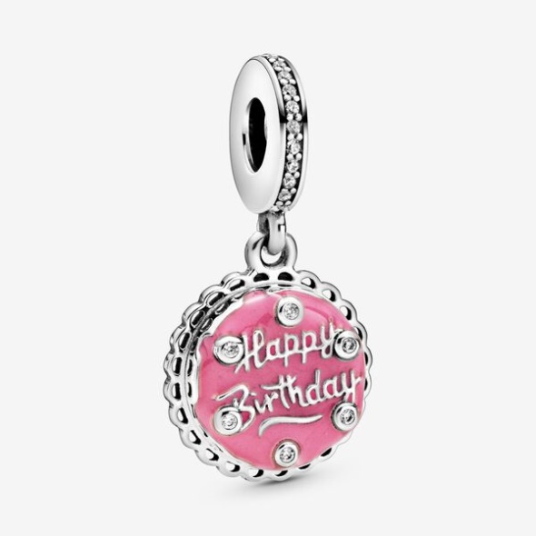 Pink Birthday Cake Dangle Charm Pandora Australia
