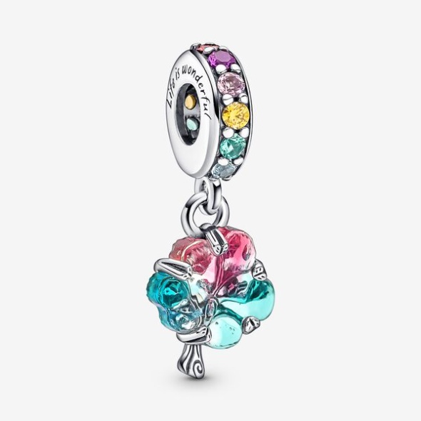 Togetherness Tree Murano Glass Dangle Charm Pandora Australia