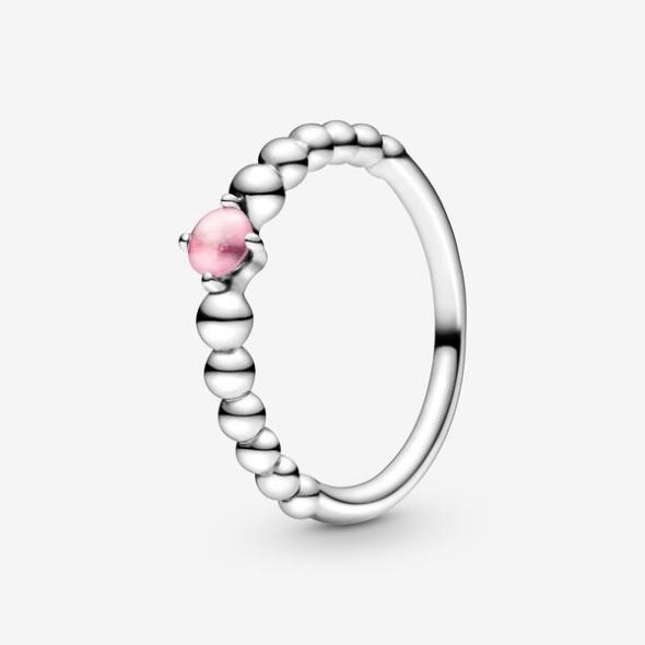 October Petal Pink Beaded Ring Pandora Australia
