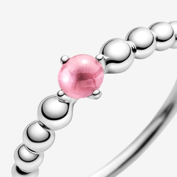 October Petal Pink Beaded Ring Pandora Australia