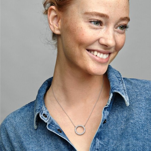 Pandora Australia Circle Of Sparkle Necklace