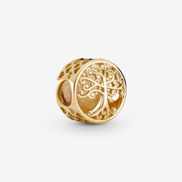 Openwork Family Roots Charm Pandora Australia Gold