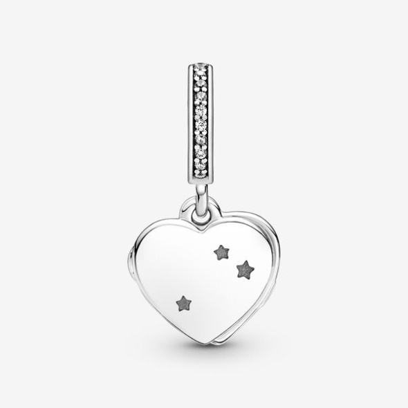 Heart Flag Remembrance Ribbon Double Dangle Charm Pandora Australia