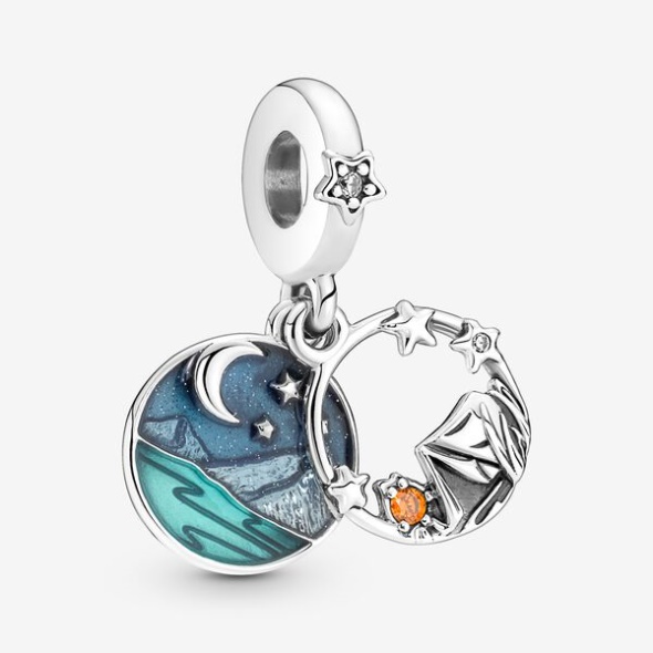 Camping Night Sky Double Dangle Charm Pandora Australia