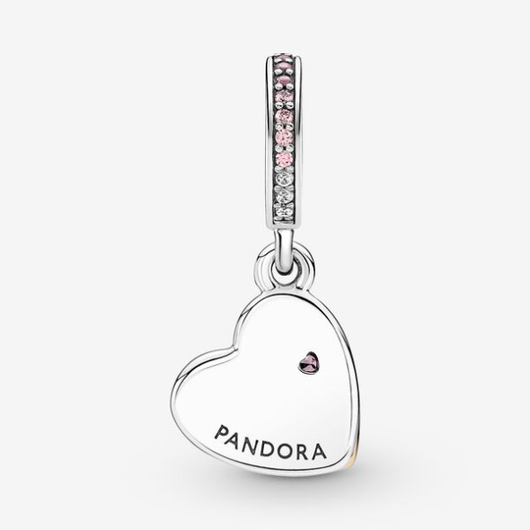 Entwined Infinite Hearts Double Dangle Charm Pandora Australia