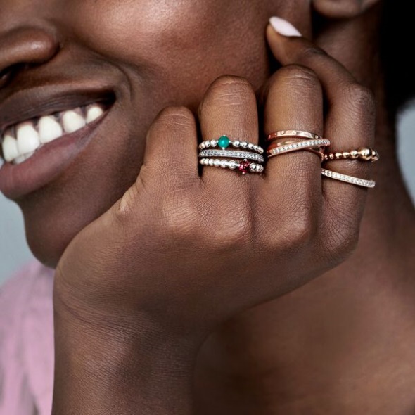 May Rainforest Green Beaded Ring Pandora Australia