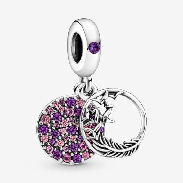 Pave Feather Dangle Charm Pandora Australia