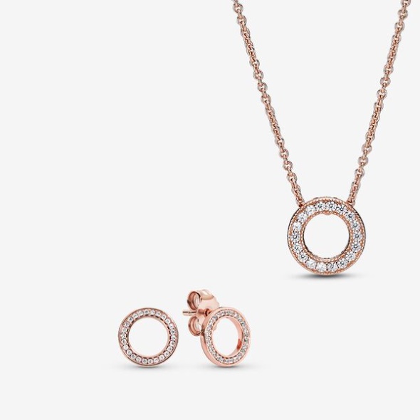 Sparkling Pave Circle Jewelry Gift Set Pandora Australia