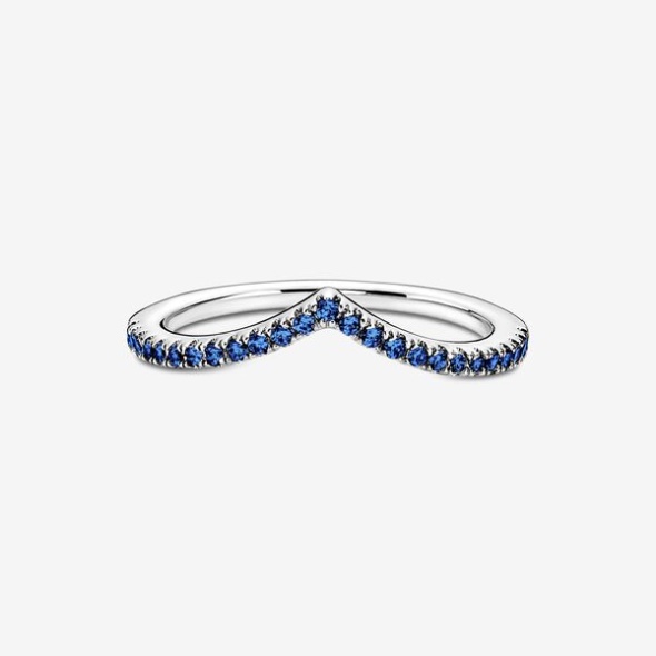 Pandora Australia Timeless Wish Sparkling Blue Ring
