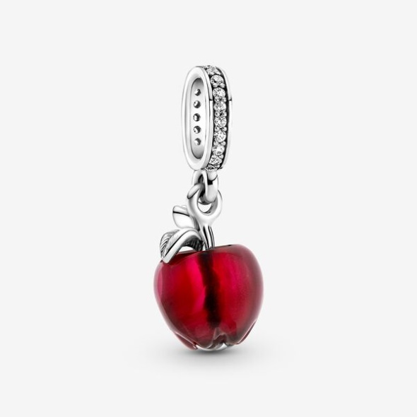 Murano Glass Red Apple Dangle Charm Pandora Australia