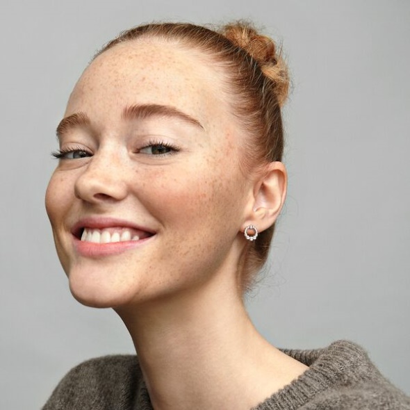 Beaded Circle Stud Earrings Pandora Australia