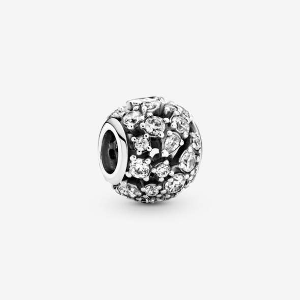Sparkling Round Openwork Charm Pandora Australia
