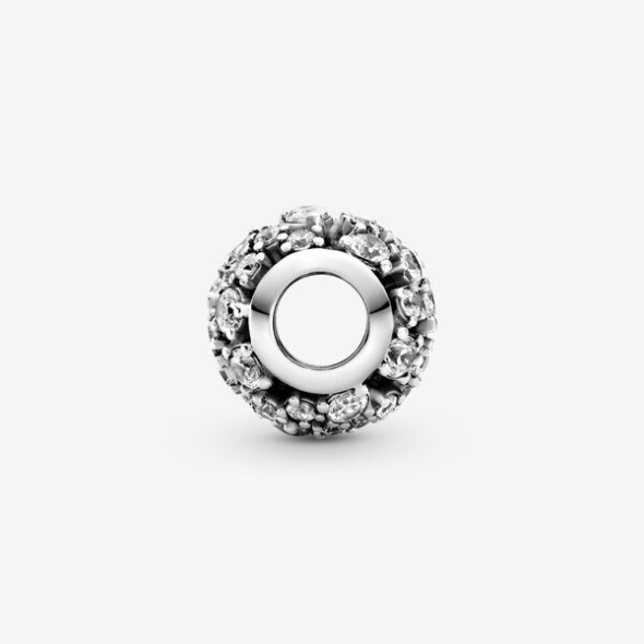 Sparkling Round Openwork Charm Pandora Australia