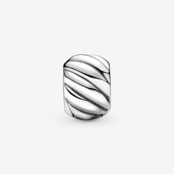 Polished Feathered Clip Charm Pandora Australia