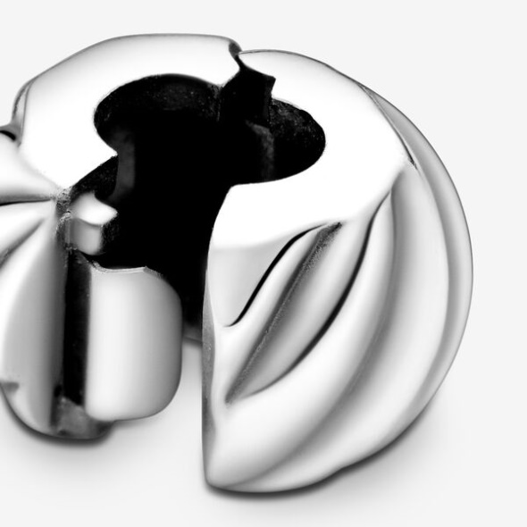 Polished Feathered Clip Charm Pandora Australia