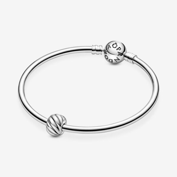 Polished Feathered Clip Charm Pandora Australia