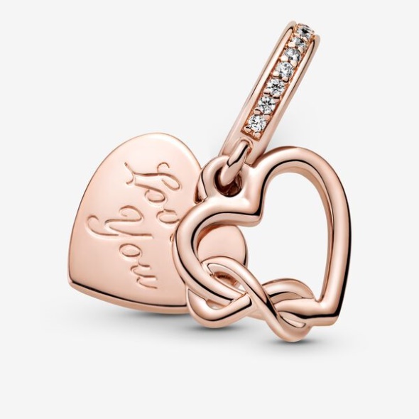 Love You Infinity Heart Dangle Charm Pandora Australia