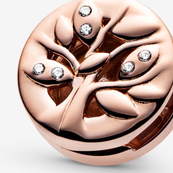 Sparkling Family Tree Clip Charm Pandora Australia