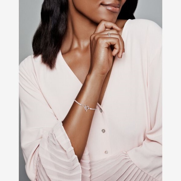 Pandora Australia Moments T-Bar Snake Chain Bracelet