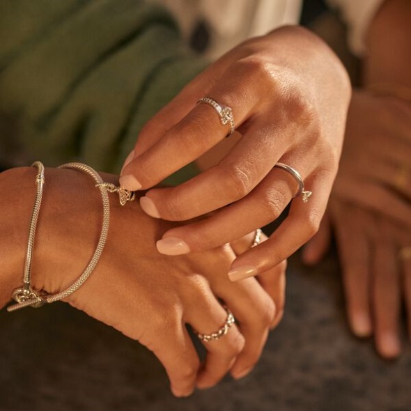 Two Sparkling Hearts Ring Pandora Australia