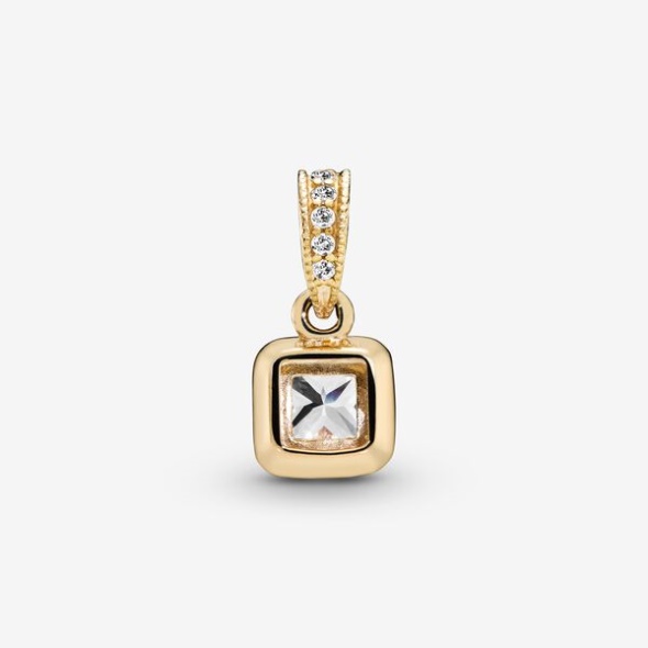Square Sparkle Halo Pendant Pandora Australia