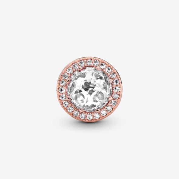 Sparkling Clear Charm Pandora Australia Rose Gold Plated